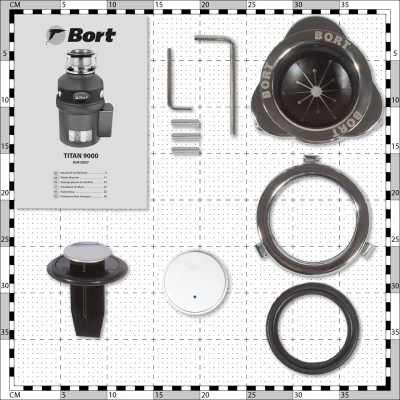 Измельчитель Bort Titan 9000 560Вт черный