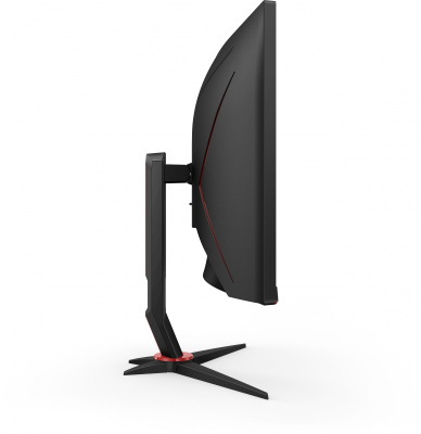 Монитор AOC 34" Gaming CU34G2X черный/красный VA LED 1ms 21:9 HDMI матовая HAS 300cd 178гр/178гр 3440x1440 144Hz FreeSync Premium DP Quad 2K (1440p) USB 8.1кг
