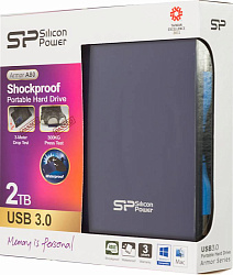 Жесткий диск Silicon Power USB3.0 2TB SP020TBPHDA80S3B A80 Armor 2.5" синий