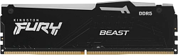 Память DDR5 4x32GB 5200MHz Kingston KF552C40BBAK4-128 Fury Beast RGB RTL Gaming PC5-41600 CL40 DIMM 288-pin 1.25В kit single rank с радиатором Ret