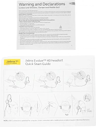 Наушники с микрофоном Jabra Evolve 40 MS черный 1.2м накладные USB оголовье (6399-823-109)