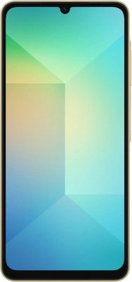 Смартфон Samsung SM-A065F Galaxy A06 128Gb 4Gb золотистый моноблок 3G 4G 2Sim 6.7" 720x1600 Android 14 50Mpix 802.11 a/b/g/n/ac GPS GSM900/1800 GSM1900 microSD max1024Gb