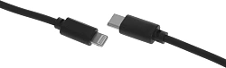 Кабель Buro PD18W USB Type-C (m)-Lightning (m) 1м черный