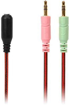 Наушники с микрофоном Sven AP-G988MV черный/красный 2.2м накладные оголовье (SV-014797)