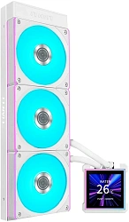 Система водяного охлаждения Lian-Li HydroShift II LCD-S 360CL ARGB Soc-AM5/AM4/1700/1851 белый 4-pin 30dB Al+Cu LCD Ret (G89.GHS2LCDS36CW.R0)