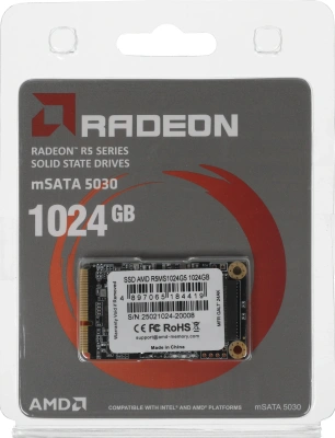 Накопитель SSD AMD SATA 1TB R5MS1024G5 Radeon R5 mSATA