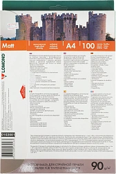 Фотобумага Lomond 0102001 A4/90г/м2/100л./белый матовое для струйной печати