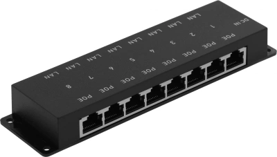 Удлинитель PoE Osnovo Midspan-8/P 10/100BASE-T 30Вт