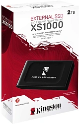 Накопитель SSD Kingston USB3.2 Gen2 2TB SXS1000/2000GA XS1000 черный