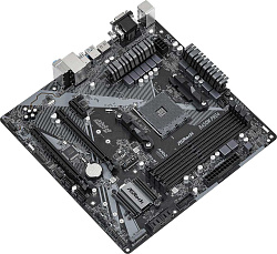 Материнская плата Asrock B450M PRO4 R2.0 Soc-AM4 AMD B450 4xDDR4 mATX AC`97 8ch(7.1) GbLAN RAID+VGA+DVI+HDMI
