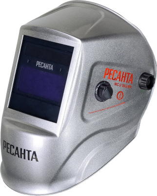 Маска сварщика Ресанта МС-2 филь.:хамел. см.экр.92x42мм серый (65/116)