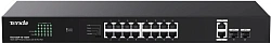 Коммутатор Tenda TEG1120P-16-150W (L2) 16x1Гбит/с 2SFP 16PoE 135W неуправляемый