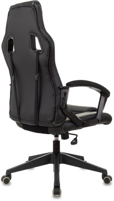 Кресло игровое Zombie Arena черный эко.кожа/ткань крестов. пластик