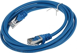 Патч-корд Premier PP22-2M/B 1000Гбит/с FTP 4 пары cat.5E CCA molded 2м синий RJ-45 (m)-RJ-45 (m)