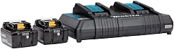 Батарея аккумуляторная Makita BL1850Bx2 LXT 18В 5Ач Li-Ion (З/У в компл.) (191L75-3)