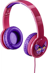 Наушники мониторные Hama Blink`n Kids 1.2м розовый проводные оголовье (00135664)