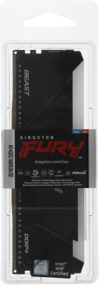Память DDR4 32GB 3200MHz Kingston KF432C16BB2A/32 Fury Beast RGB RTL Gaming PC4-25600 CL16 DIMM 288-pin 1.35В dual rank с радиатором Ret