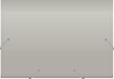 Портфель Бюрократ -BPR6GREY 6 отдел. A4 пластик 0.7мм серый