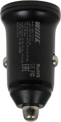Автомобильное зар./устр. Wiiix UCC-7-2-11 18W 3.1A+3A (PD+QC) USB-C/USB-A универсальное черный