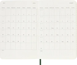 Еженедельник Moleskine CLASSIC SOFT WKNT Pocket 90x140мм 144стр. мягкая обложка зеленый