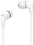 Гарнитура внутриканальные Philips TAE1105WT/00 1.2м белый проводные в ушной раковине