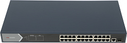 Коммутатор Hikvision DS-3E0526P-E 25x1Гбит/с 1SFP 24PoE+ 270W неуправляемый