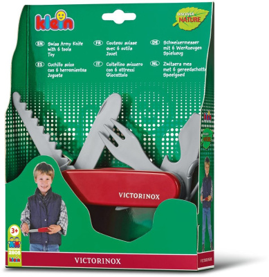 Брелок Victorinox Pocket Knife Toy (9.6092.1) красный/серый пластик д.113мм ш.29мм (доп.ф.:нож) карт.кор.