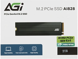 Накопитель SSD AGi PCIe 4.0 x4 2TB AGI2T0G44AI828 AI828 M.2 2280