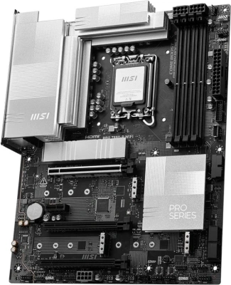 Материнская плата MSI PRO Z890-P WIFI Soc-1851 Intel Z890 ATX AC`97 8ch(7.1) 5Gigabit RAID+HDMI+DP