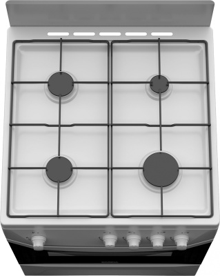 Плита Газовая Darina C 1001 W белый/черный (без крышки) реш.сталь