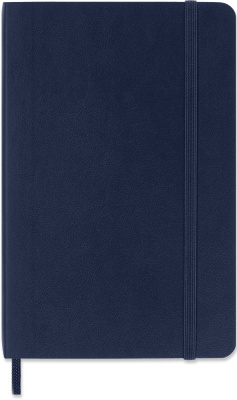 Блокнот Moleskine CLASSIC SOFT QP613B20 Pocket 90x140мм 192стр. нелинованный мягкая обложка синий сапфир