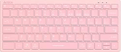 Клавиатура A4Tech Fstyler FBX51C розовый USB беспроводная BT/Radio slim Multimedia (FBX51C PINK)