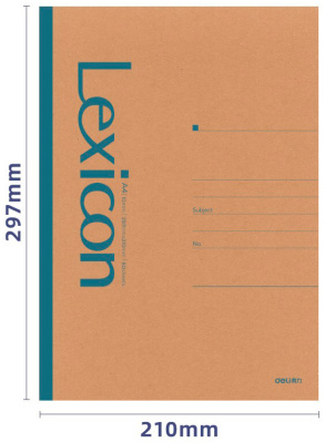 Тетрадь Deli 23216 A4 60л линейка ассорти