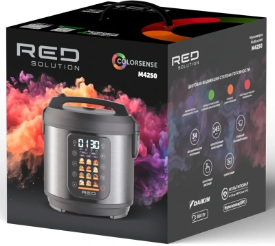 Мультиварка Red Solution M4250 5л 860Вт серебристый/черный