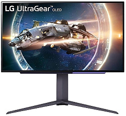 Монитор LG 27" UltraGear 27GR95QE-B черный OLED LED 16:9 HDMI матовая HAS Piv 200cd 178гр/178гр 2560x1440 240Hz G-Sync FreeSync Premium DP QHD USB 7.35кг