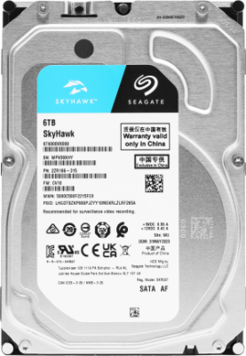 Жесткий диск Seagate SATA-III 6TB ST6000VX009 Surveillance Skyhawk 4KN (5400rpm) 256Mb 3.5"