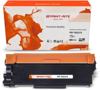 Картридж лазерный Print-Rite TFBAEKBPU1J/TFBAGRBPU1J PR-TN2375 TN-2375 черный (2600стр.) для Brother DCP-L2500DR/L2520DWR/L2540DNR/L2560DWR/HL-L2300DR/L2340DWR/L2360DNR/L2365DWR/MFC-L2700DWR/L2720DWR/L2740DWR