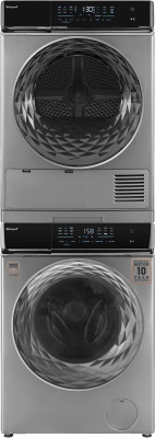 Сушильная машина Weissgauff WD 879 Diamond Heat Pump кл.энер.:A++ макс.загр.:8кг серебристый (430998)