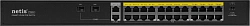 Коммутатор Netis P124GH (L2) 24x100Мбит/с 2x1Гбит/с 1xКомбо(1000BASE-T/SFP) 1SFP 24PoE 24PoE+ 360W неуправляемый