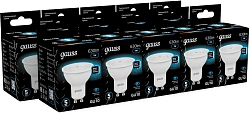Лампа светодиодная Gauss 101506307 7Вт цок.:GU10 рефлек. 220B св.свеч.бел.хол. MR16 (упак.:10шт)