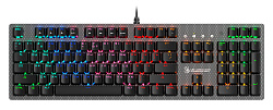 Клавиатура A4Tech B810RC механическая белый/черный USB for gamer LED (B810RC ( WHITE )) кабель 1.8м