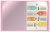 Папка с 10 прозр.вклад. Бюрократ Pastel PAST10PINK A4 пластик 0.5мм торц.карм с бум. встав розовый