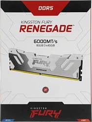 Память DDR5 16GB 6000MHz Kingston KF560C32RW-16 Fury Renegade RTL Gaming PC5-48000 CL32 DIMM 288-pin 1.35В single rank с радиатором Ret
