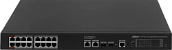 Коммутатор Dahua DH-S4220-16GT-190 (L2) 16x100Мбит/с 2x1Гбит/с 2SFP 16PoE 190W управляемый