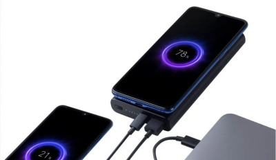 Мобильный аккумулятор Xiaomi 10000mAh QC/PD 22.5W 3A USB-A/USB-C беспров.зар. черный (BHR5460GL)