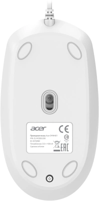 Мышь Acer OMW401 белый оптическая 2000dpi USB 4but (ZL.MCEEE.030)