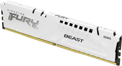 Память DDR5 16GB 6800MHz Kingston KF568C34BWE-16 Fury Beast White Expo RTL Gaming PC5-54400 CL34 DIMM 288-pin 1.4В kit dual rank с радиатором Ret