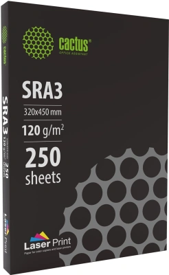 Бумага Cactus CS-LPSRA3120250 SRA3/120г/м2/250л./белый для лазерной печати