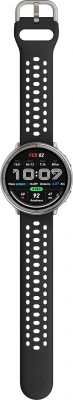 Смарт-часы Amazfit Active 2R A2437 43.9мм 1.32" AMOLED корп.серебристый рем.черный разм.брасл.:135-195мм