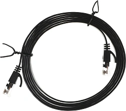 Патч-корд Buro Flat 10Гбит/с UTP 4 пары cat.6 Cu molded 1.5м черный RJ-45 (m)-RJ-45 (m) (BU-С6-FLAT-1.5M-B)